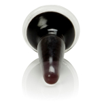 Черная анальная пробка Crystal Cote Probes