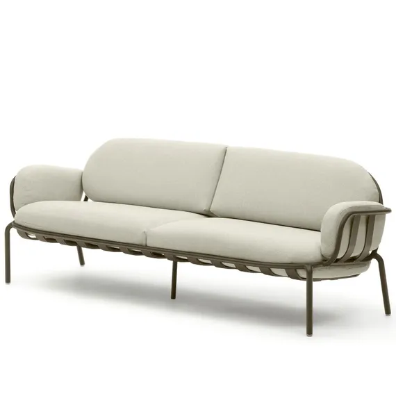 Joncols 3-местный алюминиевый диван зеленого цвета 225 см