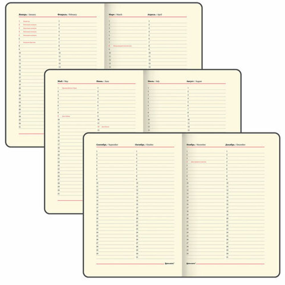 Еженедельник недатированный А5, 145х215 мм, BRAUBERG "Iguana", под кожу, 64 л., черный, 114478