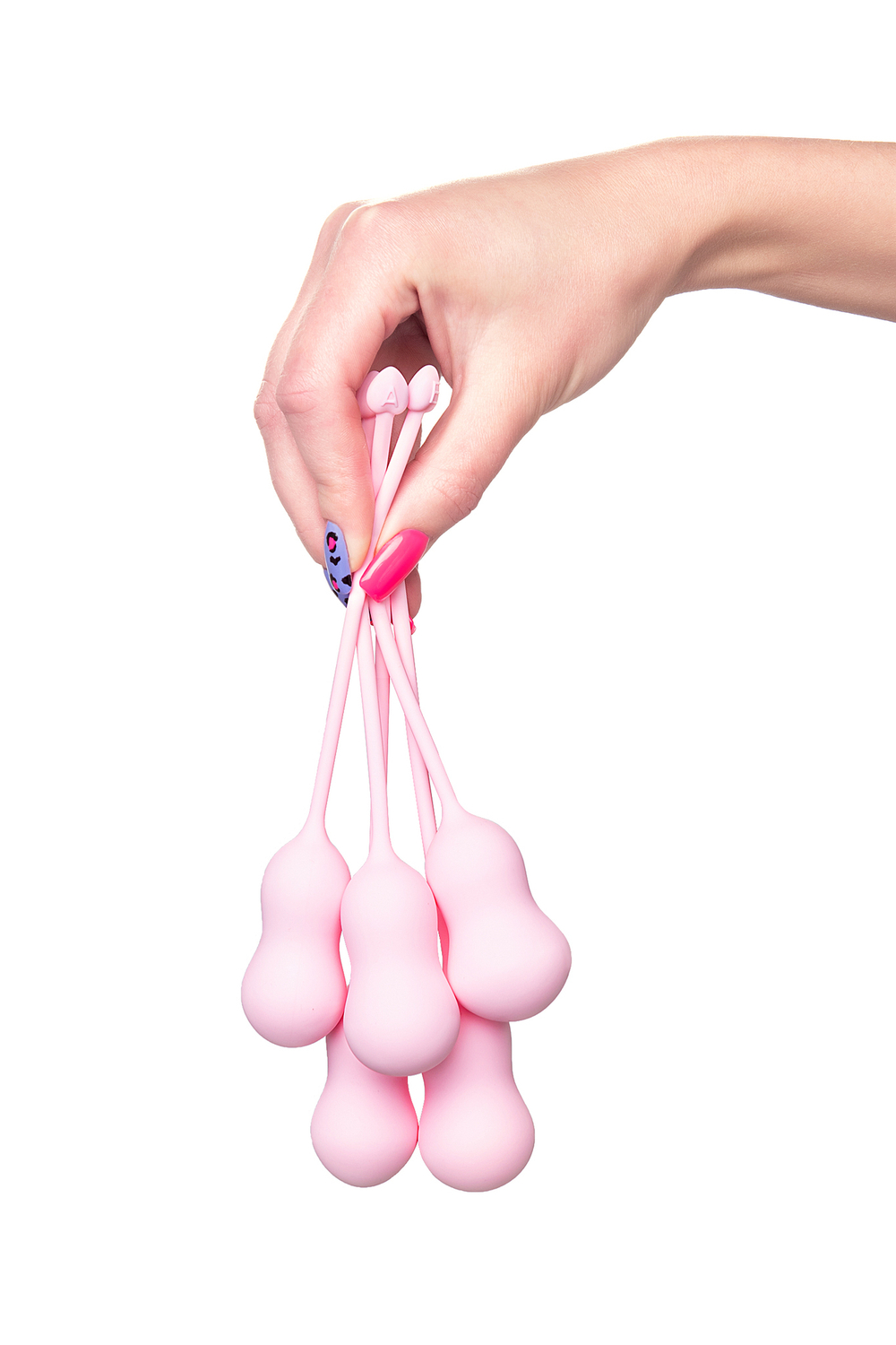 Набор вагинальных шариков Flovetta by Toyfa TULIPS, силикон, розовый