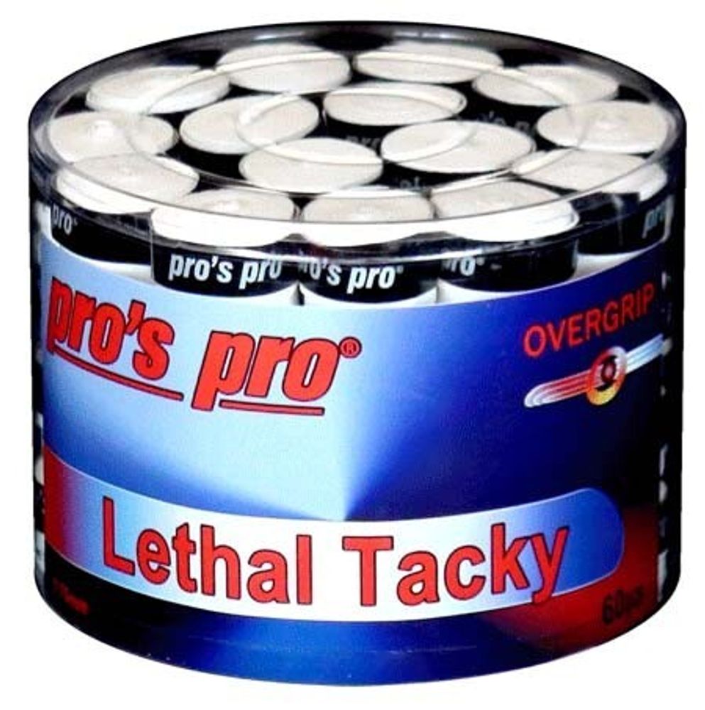 Теннисные намотки Pro&#39;s Pro Lethal Tacky 60P - white