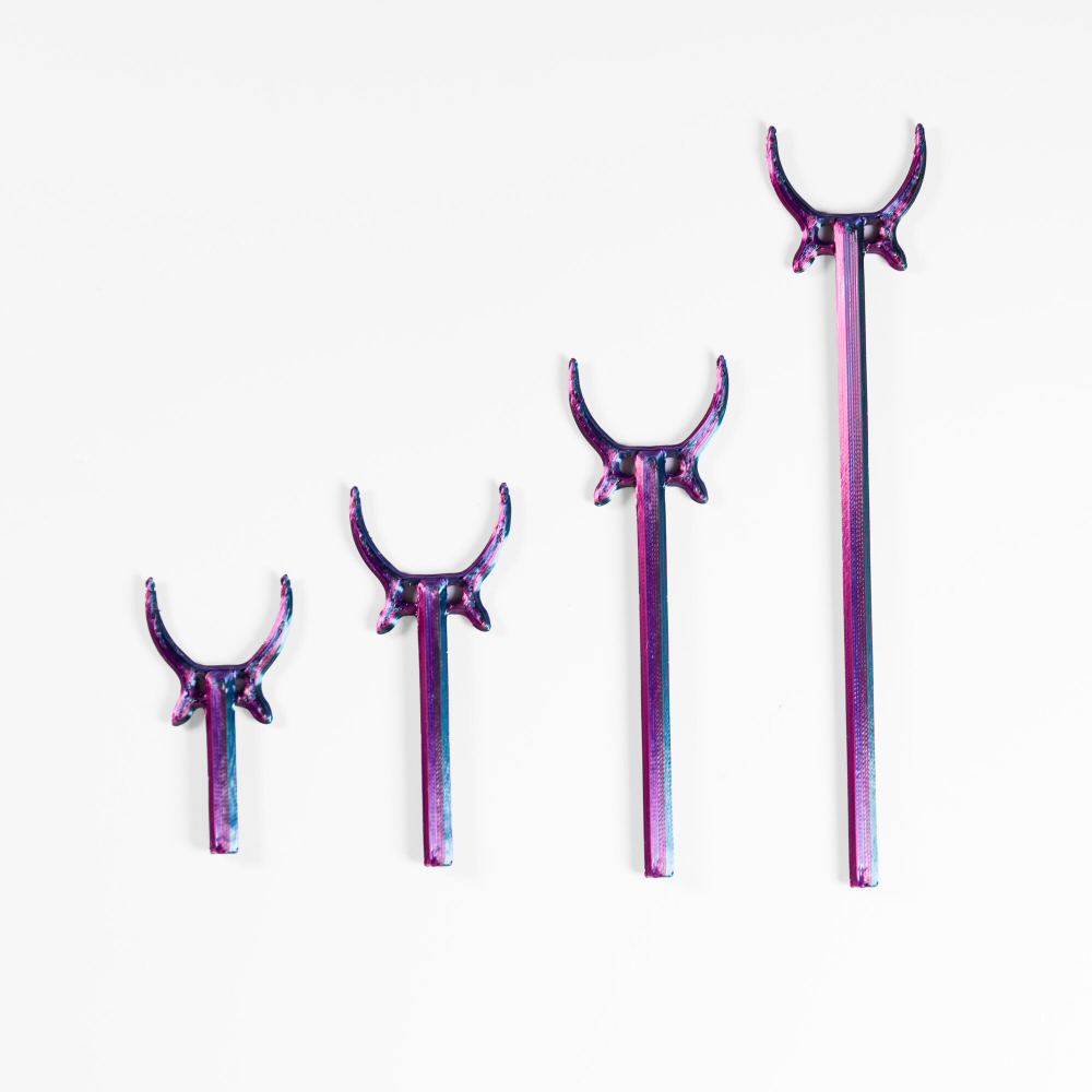 Подставка для дракона и шарнирных фигурок, разборная, 3D печать, красно-сине-зеленая