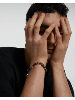 Браслет женский PDPaola Midnight Adjustable серебро 925 пробы покрытое золотом 750 пробы PU01-687