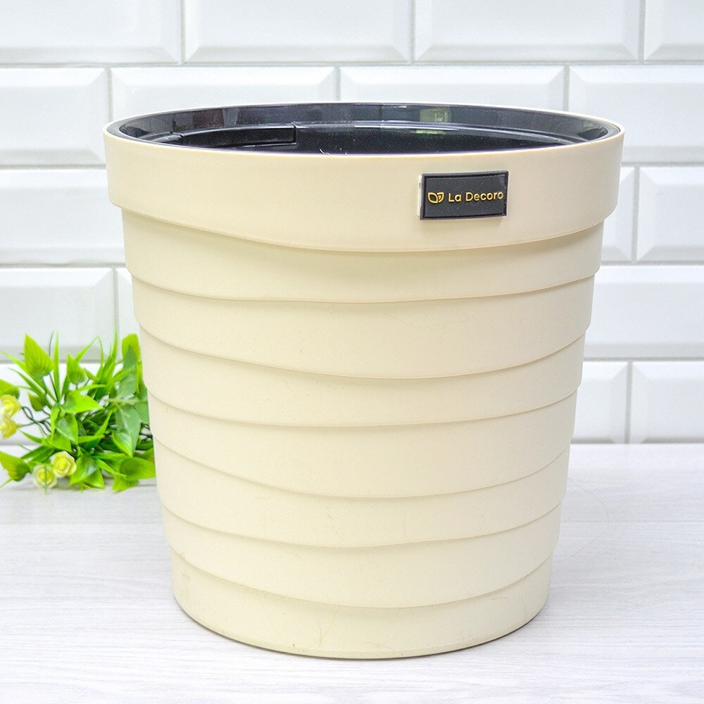 Кашпо Бархан 12л, кремовый