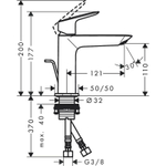 Смеситель для раковины Hansgrohe Logis Fine 71252000 хром