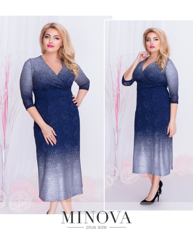 Платье 00259-серебро Minova