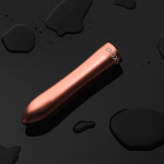 Розовая металлическая вибропуля 12см Doxy Bullet Rose Gold DXBLTRG25