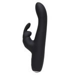 Черный вибратор-кролик 22,9см Fifty Shades of Grey Greedy Girl Slimline Rabbit Vibrator