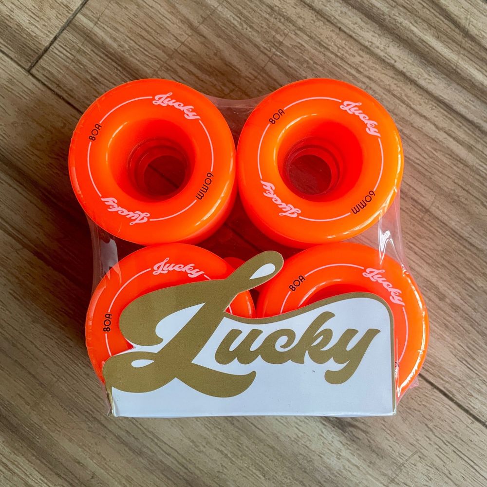 Колеса Lucky Wheels 60mm 80A 45CP Orange