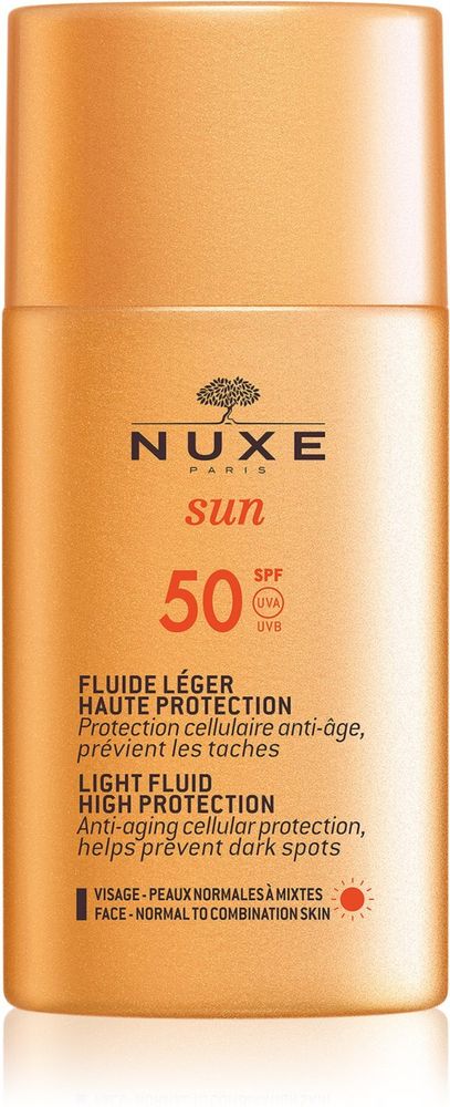 Nuxe легкая защитная жидкость SPF 50 Sun