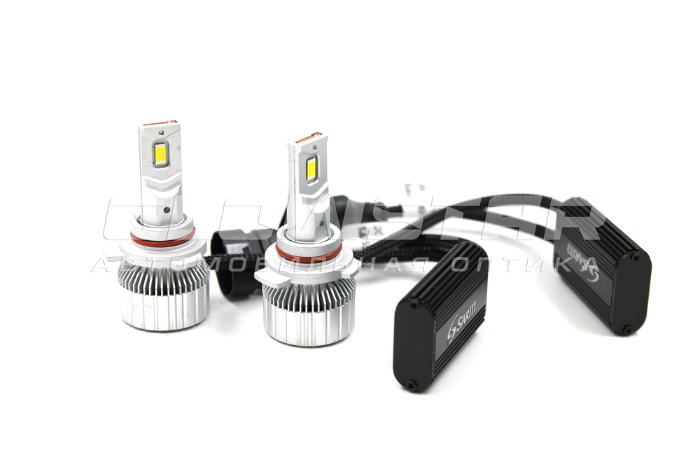 Светодиодные лампы H7 Sariti T6 с вентилятором, 12V, 45W, 5500K (комплект, 2шт)