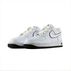 Nike Air Force 1 07 "White Black Outline Swoosh"