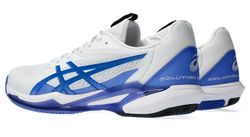 Мужские теннисные кроссовки Asics Solution Speed FF 3 Clay - white/tuna blue