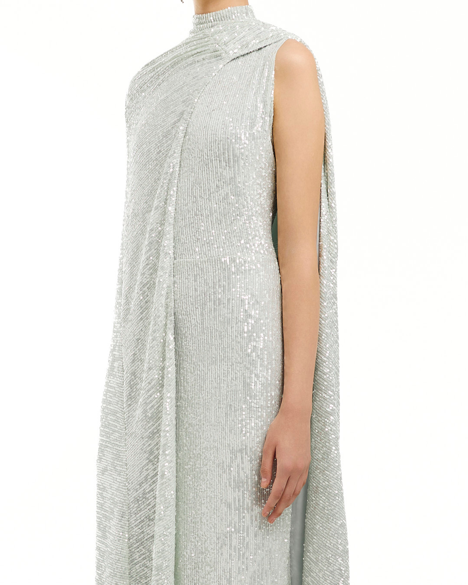 Платье Misteria (Мистериа) пайеточное фисташковое