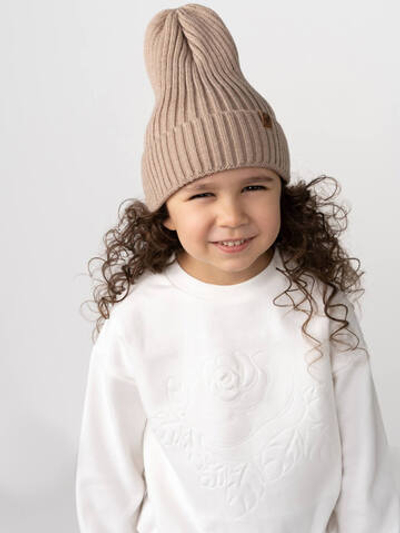 Шапка вязаная Woolly (теплый беж)