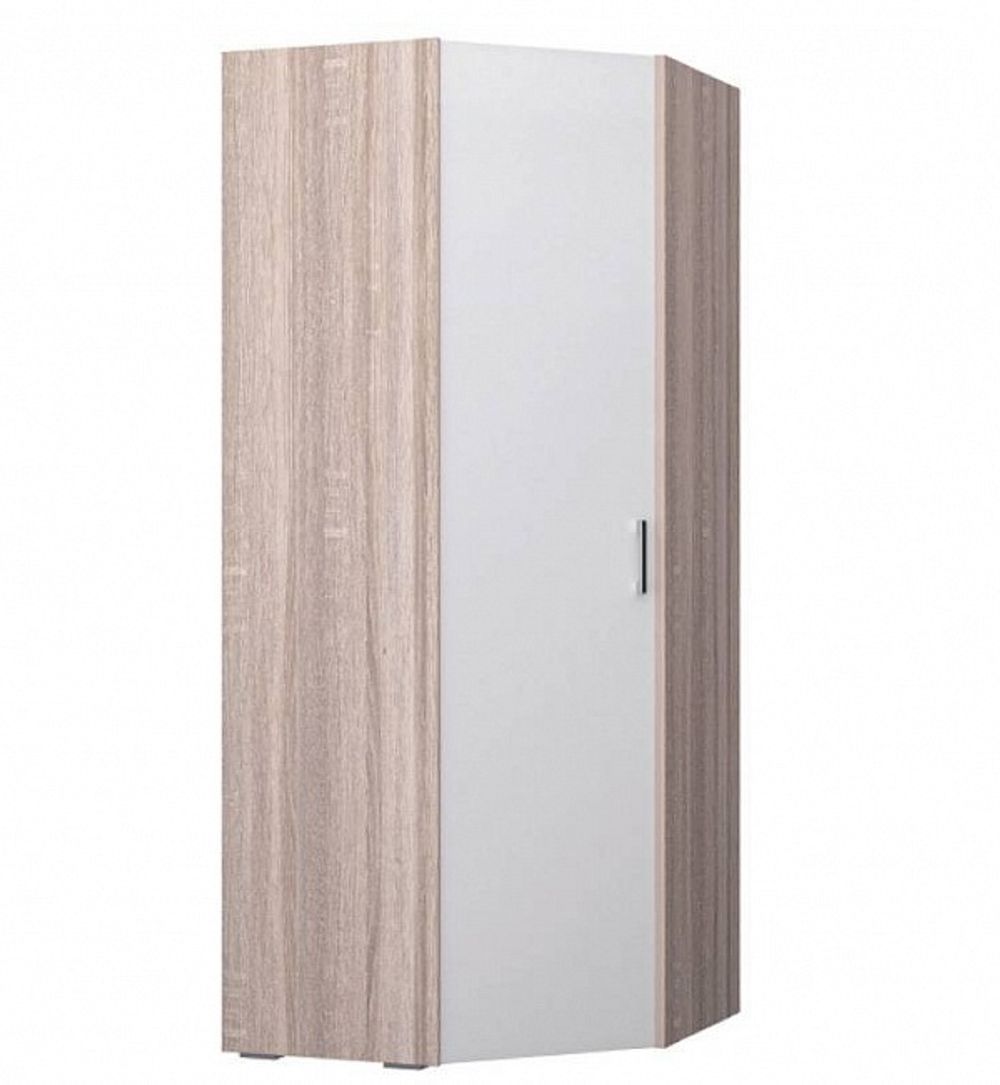 Шкаф угловой Камея (Дуб сонома/Белый глянец), Мелодия сна