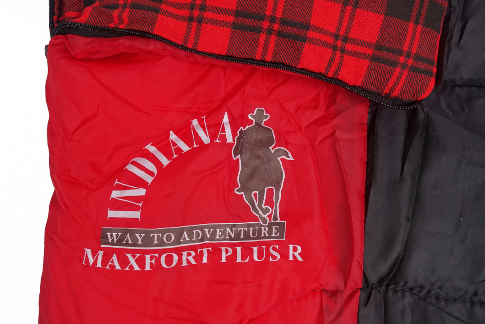 Спальный мешок одеяло с подголовн. INDIANA MAXFORT PLUS 195+35*90 (+12/-15) R-zip