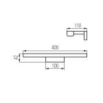 Cветильник для зеркала KANLUX ASTEN IP44 8W NW-B