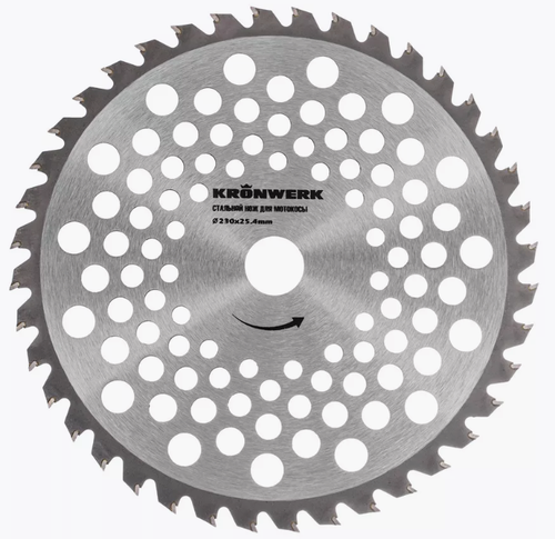 Диск для триммера 230х25,4мм 40зубьев Kronwerk