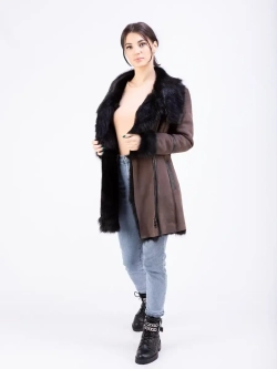 Дубленка натуральная зимняя тоскана Турция