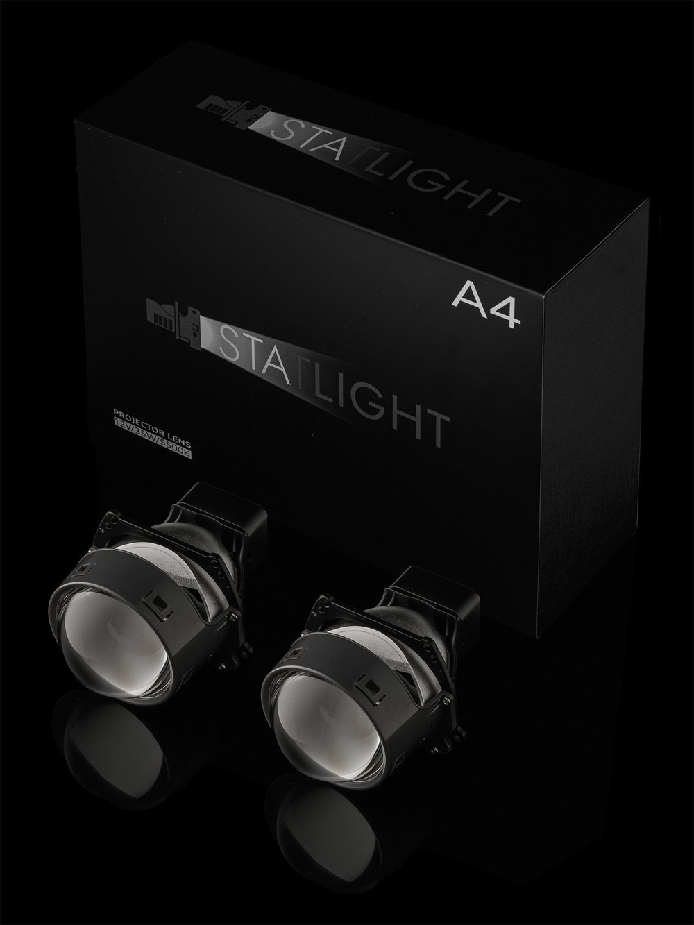 Bi led линзы 3.0 для фар на Jaguar XJ IV X351 2009-2015 AFS , би лед линзы Statlight A-Four, комплект 2 шт