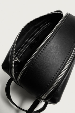 ZARA ОДНОТОННЫЙ НЕСЕССЕР, ЧЕРНЫЙ