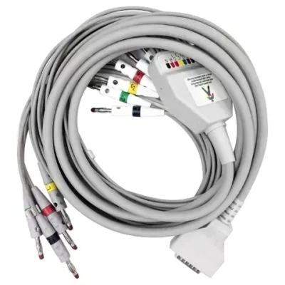 Кабель пациента для ЭКГ FIAB F6726R/RU на 10 отведений, диаметр штекеров 4 мм R10kW