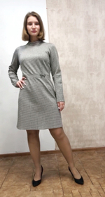 Платье в мелкую косую клетку Тамбовчанка