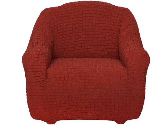 Чехол на кресло без оборки Модерн, цвет Терракот