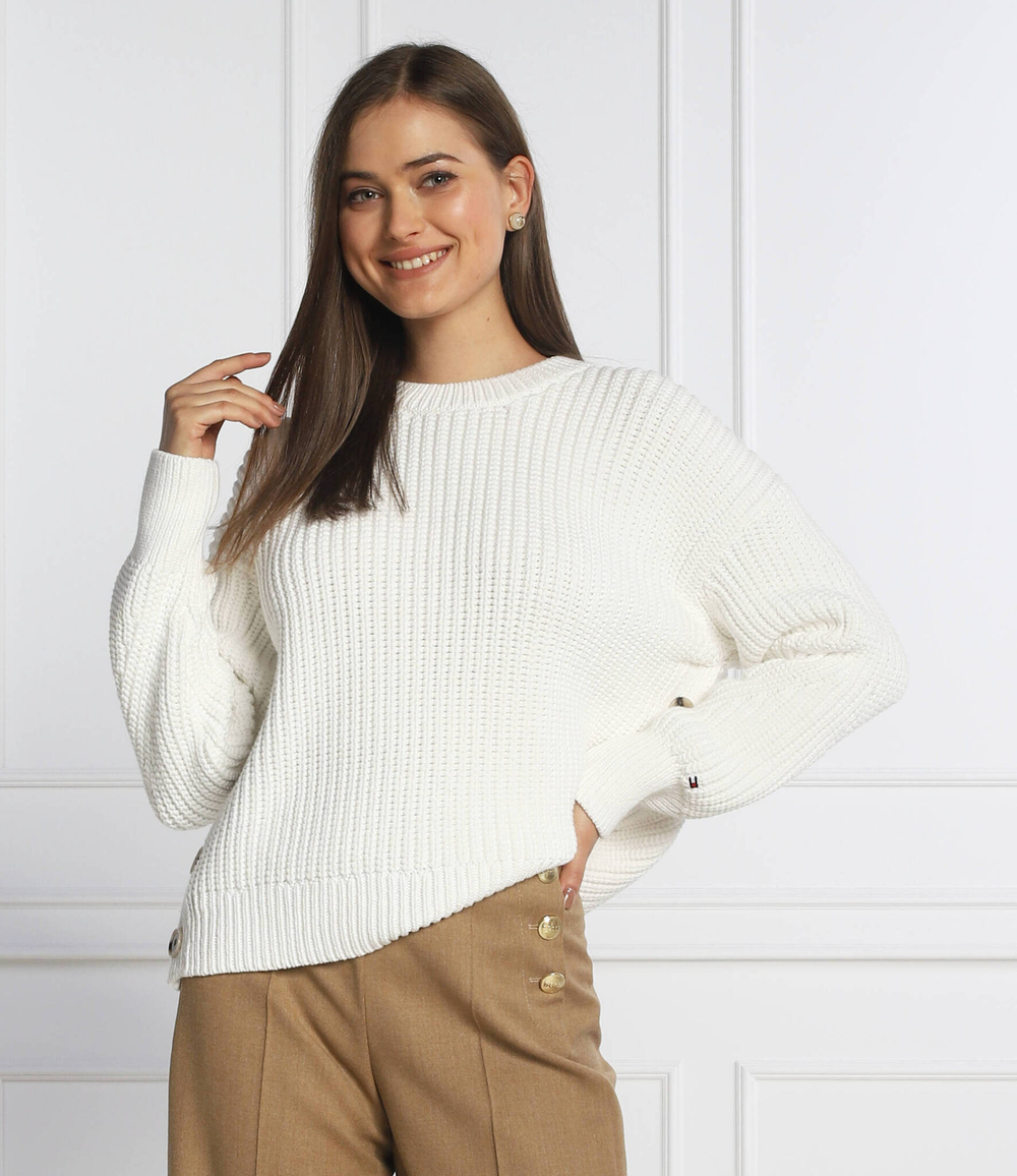 свитер Tommy Hilfiger - белый(WW0WW35883)