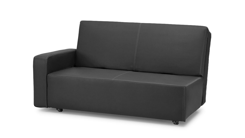 Диван Лорма Galaxy Black 157*100*86 см, Черный Экокожа Аккордеон Фиеста