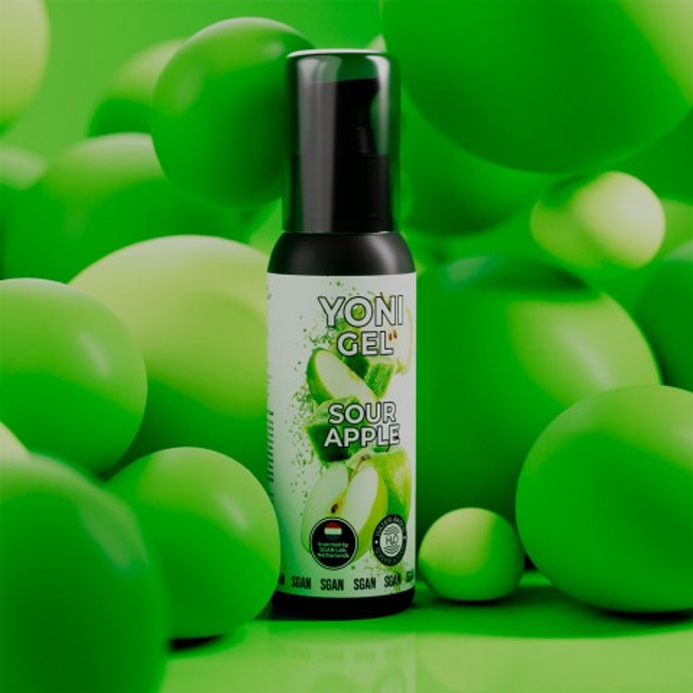 Лубрикант для орального секса SGAN Sensual со вкусом кислого яблока, 100 мл