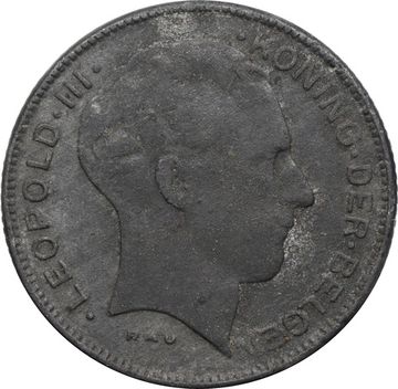 5 франков 1941 Бельгия (Надпись на голландском - DER BELGEN)