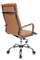 Кресло руководителя Бюрократ Ch-993 светло-коричневый эко.кожа крестов. металл хром