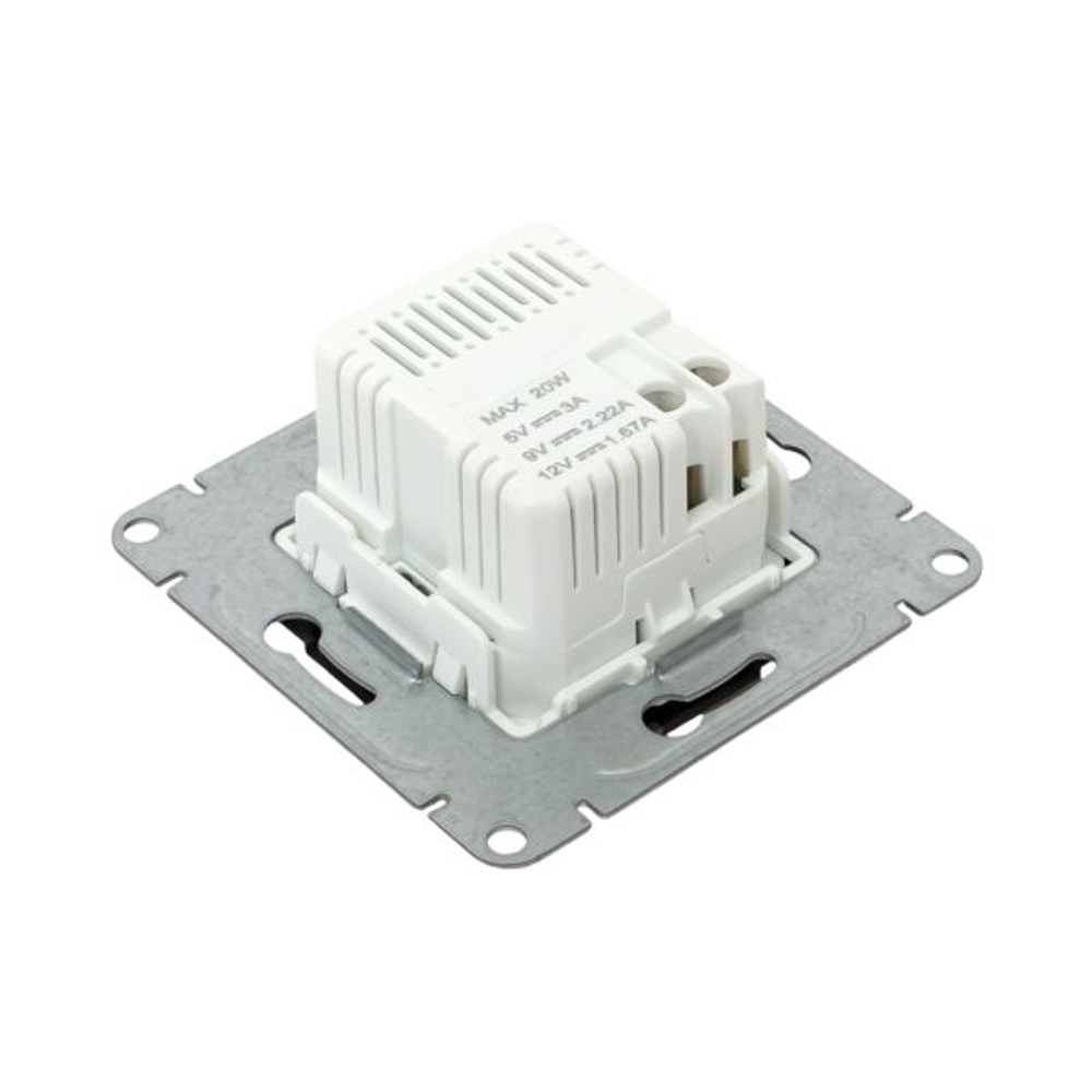 Механизм розетки USB-C - 2шт, мокко Эпика EKF