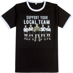 Футболка Support your local team чёрная