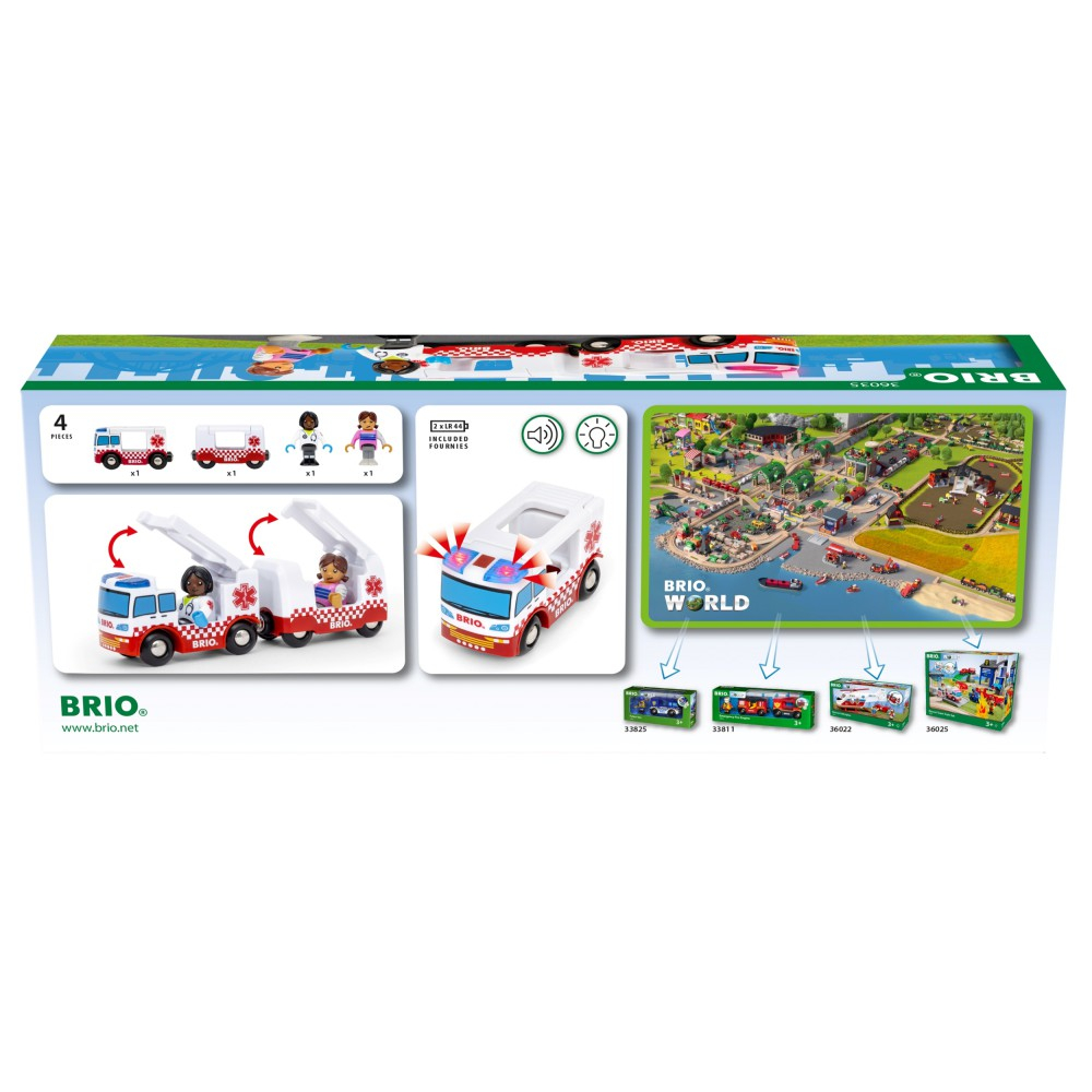 Brio Kolejka - Каретка с светом и звуком 36035