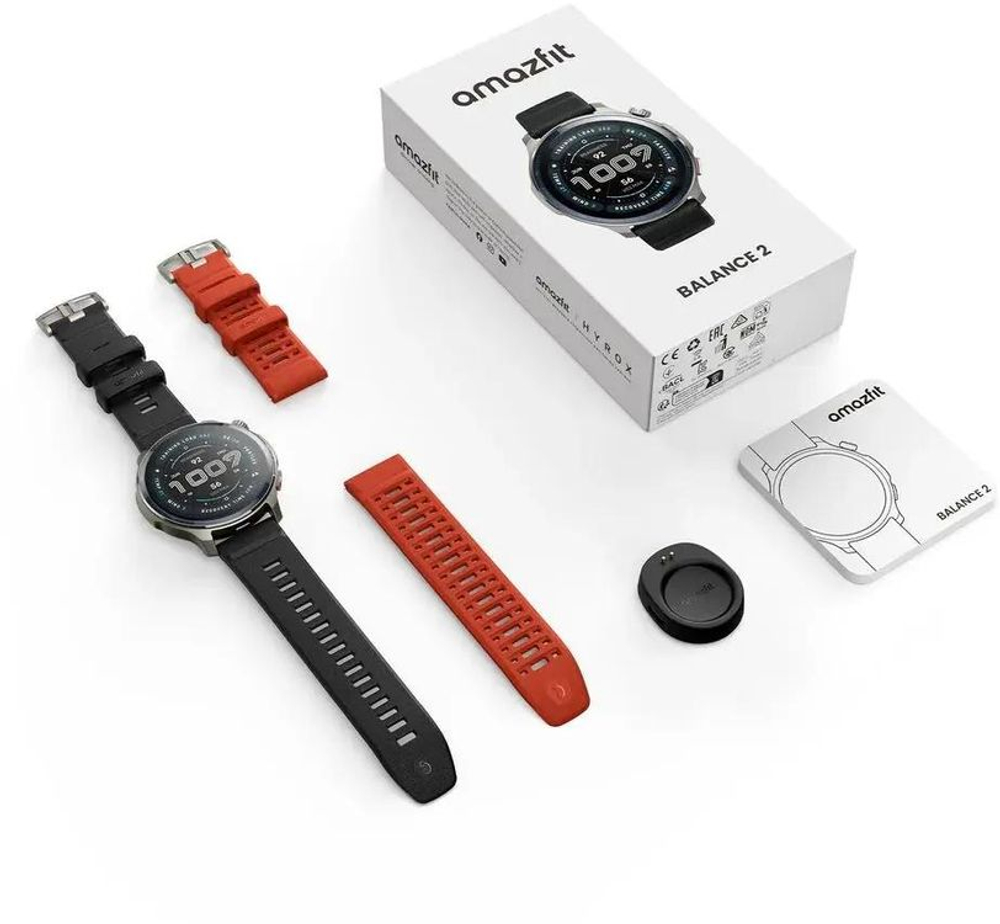 Смарт-часы AMAZFIT Balance 2 A2430,  1.5",  черный/серый