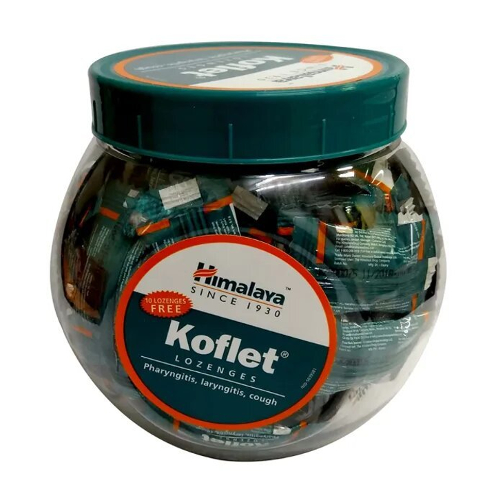 АКЦИЯ Леденцы для горла Himalaya Koflet 75 шт