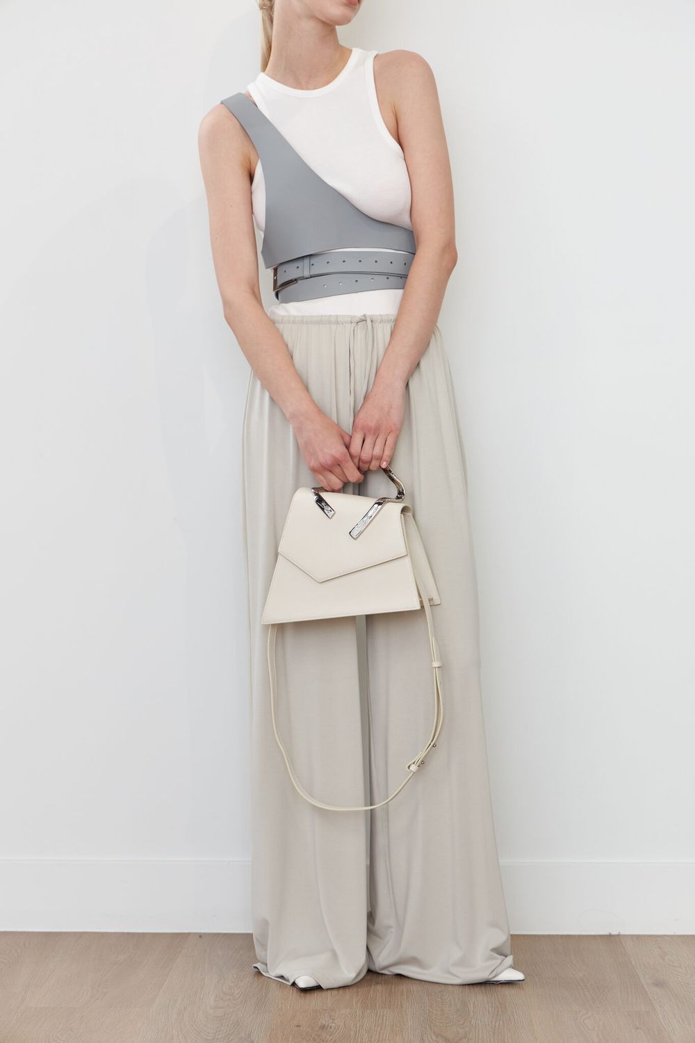 РЕМЕНЬ-ПОРТУПЕЯ SILVER GREY