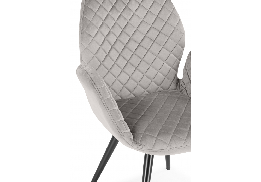 Кресло Woodville Муат поворотное confetti silver, черный