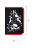 Пенал BRAUBERG, 1 отделение, 2 откидные планки, полиэстер, 21х14 см, "Ninja", 270313