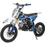 Питбайк Motoland TCX125 E 14/12 + фара синий