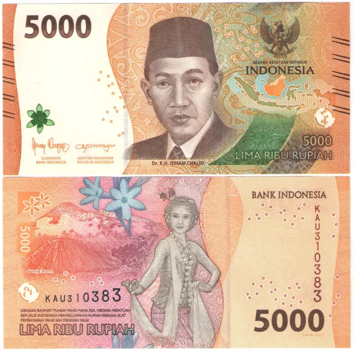 5 000 рупий 2022 Индонезия