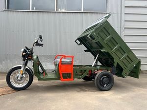 Грузовой электрический трицикл IKINGI CARGO MAX Q30 3000W (72V/45Ah) - Зелёный фото №6