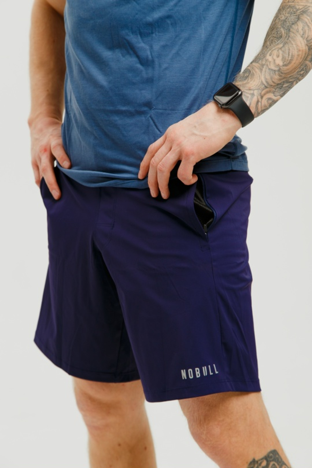 Шорты NOBULL фиолетовые на тонкой