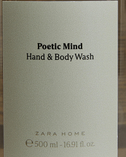 Zara Home Жидкое мыло Poetic Mind 500 мл для рук и тела, парфюмированное, аромат парфюмированный