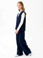 Жилет для девочки в школу AT697 синий