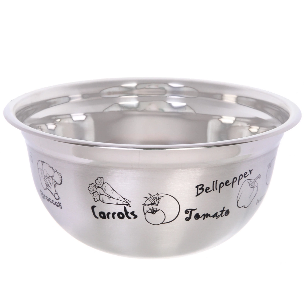 Миска из нержавеющей стали 5л 28*13см с рисунком