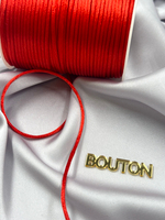 Шнур круглый атласный красный